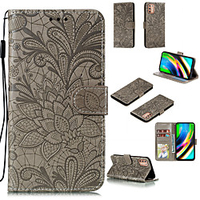 Phone Case For Motorola Moto G9 Play G8 Play G8 Plus G8 Power G8 Power Lite Card Holder Flip Magnetic Full Body Cases Flower leather miniinthebox