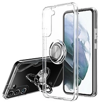 Phone Case For Samsung Galaxy Back Cover Clear Case S21 S21 Plus S21 Ultra S20 S20 Plus S20 ultra S9 S9 Plus S8 Plus S8 Shockproof Dustproof Ring Holder Solid Colored TPU miniinthebox
