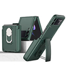 Phone Case For Samsung Galaxy Back Cover Galaxy Z Flip 3 5G Shockproof Dustproof Ring Holder Solid Colored TPU PC miniinthebox