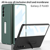 Phone Case For Samsung Galaxy Back Cover Galaxy Z Fold 3 5G Shockproof Dustproof with Stand Solid Colored TPU miniinthebox