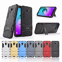 Phone Case For Samsung Galaxy Back Cover J6 Shockproof with Stand Solid Color Hard PC miniinthebox