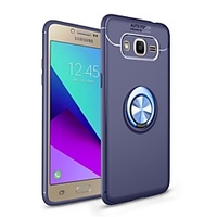Phone Case For Samsung Galaxy Back Cover J7 Prime J7 J7 (2016) J5 Prime J5 J5 (2016) J3 J2 Prime with Stand Ring Holder Magnetic Solid Color Soft TPU miniinthebox