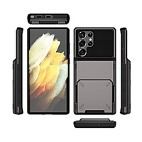 Phone Case For Samsung Galaxy Back Cover S21 FE S21 S21 Plus S21 Ultra S20 S20 Plus S20 ultra S20 FE S9 S9 Plus Protective Wallet Case with Card Slot Card Holder Shockproof Dustproof Solid Colored TPU PC miniinthebox