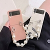 Phone Case For Samsung Galaxy Back Cover Z Flip 3 Portable Shockproof Dustproof Solid Colored PC miniinthebox
