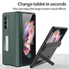 Phone Case For Samsung Galaxy Full Body Case Galaxy Z Fold 3 5G Shockproof Dustproof Solid Colored TPU Metal miniinthebox