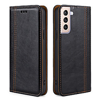 Phone Case For Samsung Galaxy Full Body Case Leather Magnetic Adsorption S20 S20 Plus S20 ultra M10 M20 M30 A70 Galaxy A20e Galaxy Note 10 Galaxy A10e Shockproof Dustproof Tile Solid Colored PU miniinthebox