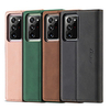 Phone Case For Samsung Galaxy Full Body Case Leather Wallet Card S20 Ultra Note 20 Ultra Note 20 Wallet Card Holder Flip Solid Color Genuine Leather miniinthebox