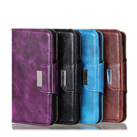 Phone Case For Samsung Galaxy Full Body Case Leather Wallet Card S21 S21 Plus S21 Ultra A32 A42 S20 S20 Plus S20 ultra S20 FE A51 Wallet Card Holder Shockproof Solid Color PU Leather miniinthebox