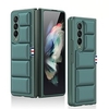 Phone Case For Samsung Galaxy Full Body Case Z Fold3 Portable Full Body Protective Shockproof Solid Colored PU Leather miniinthebox