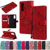 Phone Case For Samsung Galaxy Galaxy S21 S20 FE 5G S10 Plus S20 Ultra Wallet Card Holder with Stand Full Body Cases Butterfly leather miniinthebox