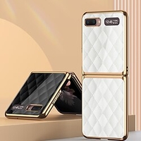 Phone Case For Samsung Galaxy Galaxy Z Flip 3 2 Shockproof Plating Back Cover Geometric Pattern Skull Tempered Glass Metal miniinthebox