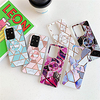 Phone Case for Samsung Galaxy S20 S20 Plus S20 Ultra A51 A71 Geometric stitching marble pattern bright surface material IMD process electroplating folding bracket all-inclusive m HJ3 miniinthebox