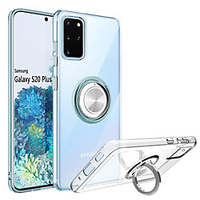 Phone Case For Samsung Galaxy S20 S20Plus S20 Ultra Clear Ultra Thin Soft Phone Case with 360 Rotation Ring Holder Magnetic Kickstand Shockproof Anti-Scratch Cover Note 10 Note 10 Plus miniinthebox