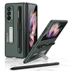 Phone Case for Samsung Galaxy Z Fold 3 Case with S-Pen Pocket Matte PC with Magnetic Kickstand All-Inclusive Protective Cover for Z Fold 3 5G 2021 Back Cover Shockproof Dustproof with Stand miniinthebox