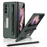 Phone Case for Samsung Galaxy Z Fold 3 Case with S-Pen Pocket Matte PC with Magnetic Kickstand All-Inclusive Protective Cover for Z Fold 3 5G 2021 Back Cover Shockproof Dustproof with Stand miniinthebox