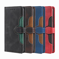 Phone Case For Samsung Leather S21 S21 Ultra Galaxy A12 S10 Galaxy S10 5G Galaxy A20e S10e Galaxy A10s Galaxy A20s A21s Card Holder Shockproof Dustproof Wood Grain Solid Colored PU Leather miniinthebox