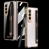 Phone Case with S Pen Holder for Samsung Galaxy Back Cover Galaxy Z Fold 3 5G Shockproof Dustproof Solid Colored TPU miniinthebox