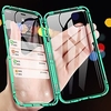 Phone Case with Screen Protector For Apple Full Body Case iPhone SE 3 iPhone 13 Pro Max 12 11 X XR XS Max 8 7 Magnetic Double Sided Solid Color Tempered Glass Metal miniinthebox