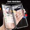 Phone Case with Screen Protector For Samsung Galaxy Magnetic Adsorption S9 S9 Plus S10 S10 Transparent Double Sided Transparent Metal miniinthebox