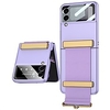 Phone Case with wristband bracket For Samsung Galaxy Back Cover Galaxy Z Flip 3 5G Shockproof Dustproof Solid Colored TPU PC miniinthebox