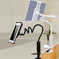 Phone Holder Stand Mount Bed Desk iPad Cell Phone Tablet Adjustable Stand 360° Rotation Phone Desk Stand Adjustable New Design 360°Rotation Silicone ABS Phone Accessory iPhone 12 11 Pro Xs Xs Max Xr miniinthebox