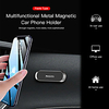 Phone Holder Stand Mount Car Car Holder Phone Holder Magnetic Phone Holder Silicone Aluminum Alloy Phone Accessory iPhone 12 11 Pro Xs Xs Max Xr X 8 Samsung Glaxy S21 S20 Note20 miniinthebox