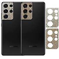 Phone Screen Protector For Samsung S21 Plus S21 Ultra S21 Tempered Glass 2 pcs Diamond Ultra Thin Scratch Proof Camera Lens Protector Phone Accessory miniinthebox