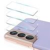 Phone Screen Protector For Samsung S21 Plus S21 Ultra S21 Tempered Glass 4 pcs High Definition (HD) Ultra Thin Scratch Proof Camera Lens Protector Phone Accessory miniinthebox