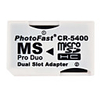 PhotoFast CR-5400 Dual-Slot SDHC MicroSD/TF to MS Pro Duo Adapter (32GB Max)