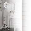 Photography Led Self Timer Ring Light 26cm Metal Dimmable Photography / Mobile Phone Ring Light With 210cm Tripod For Makeup Video Studio