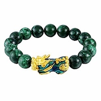 pi xiu/pi yao bracelet feng shui good luck jewelry bracelet,  obsidian wealth bracelet,  mantra amulet bead alloy adjustable elastic bracelets for women men attract wealth money