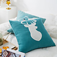 Pillow Case Cover Cartoons Cute Pet Towel Embroidered Home Office Pillow Case Cover Living Room Bedroom Sofa Cushion Cover Modern Sample Room Cushion Cover