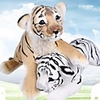 Pillow Simulation Plush Toy Plush Dolls Stuffed Animal Plush Toy Tiger Lovely Comfy 40cm Imaginative Play,  Stocking,  Great Birthday Gifts Party Favor Supplies Boys and Girls Adults Kids