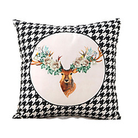 PillowCase Cartoons Animal Houndstooth Northern Europe Short Plush PillowCase Living Room Bedroom Sofa Cushion Cover miniinthebox