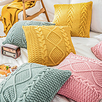 PillowCase High Quality Home Office Classic Knitting Pattern Home Office Comfortable PillowCase Living Room Bedroom Sofa Cushion Cover miniinthebox