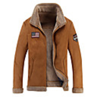 Pilot Retro Vintage Winter Jacket Thunderbirds Jacket Trench Coat Men