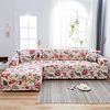 Pink Floral Print Dustproof All-powerful Slipcovers Stretch L Shape Sofa Cover Super Soft Fabric Couch Cover Sofa Furniture Protector with One Free Boster Case miniinthebox