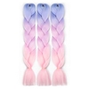 Pink Jumbo Braid Crochet Braids Hair Extension Three Tone Ombre Color Rainbow Jumbo Braiding For Twist BraidingJumbo Box Braiding Hair 24inch 3packs miniinthebox