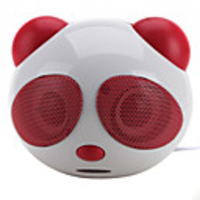 Pink Panda Shaped Portable Notebook Speaker