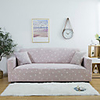 Pink Wave Point 1-Piece Sofa Cover Couch Cover Furniture Protector Soft Stretch Slipcover Spandex Jacquard Fabric Super Fit for 1~4 Cushion Couch and L Shape Sofa, Easy to Install(1 Free Cushion Cover)