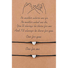 pinky pomise distance matching heart bracelets for best friends couple family women mens teen girls (heart bracelet)