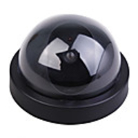 PIR Motion Activated Realistic Dummy Decoy Security Camera with Blinking LED-Black (2*AA)