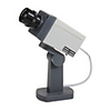 PIR Motion Activated Swivel Realistic Dummy Decoy Security Camera with Blinking LED (3 AA)