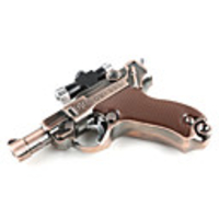 Pistol Shaped Lighter with Red Laser Beam (Copper)