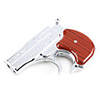 Pistol Shaped Lighter with Red Laser Beam (Silver)