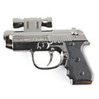 Pistol Shaped Windproof Lighter with Red Laser Beam