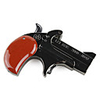 Pistol Shaped Windproof Lighter with Red Laser Beam (Black)