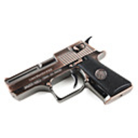 Pistol Shaped Windproof Lighter with Red Laser Beam (Copper)