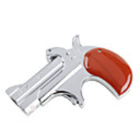 Pistol Shaped Windproof Lighter with Red Laser Beam (Silver)