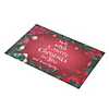 Placemat PVC Heat Resistant Contemporary Lattice Table Cover Table Decorations For Christmas Rectangular 3045 Cm Red With White 4 Pcs